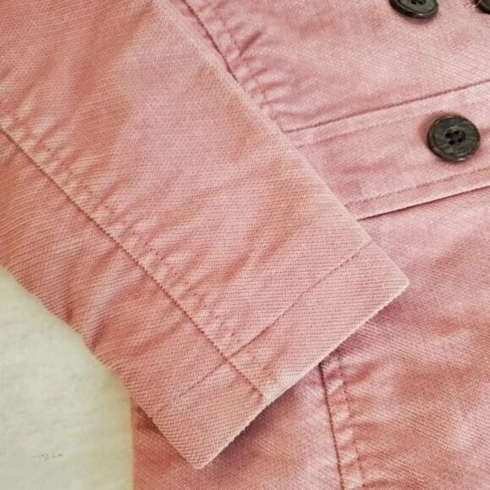 Old Navy Pink Peacoat Girls 4T Cotton Velveteen Spring‎ Victorian Classic